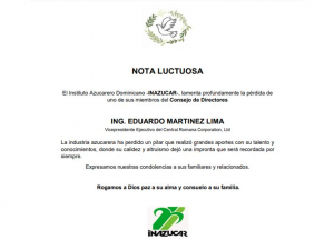 NOTA LUCTUOSA